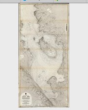 Antique admiralty chart. for sale  GULLANE