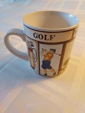 Caneca de café Worlds Greatest Father feita no Japão tema golfe comprar usado  Enviando para Brazil