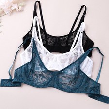 Sutiã feminino 3 peças sutiã renda bronze transparente sutiã com fio maricas sexy lingerie sutiã comprar usado  Enviando para Brazil