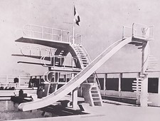 Torre de mergulho e calha, Trouville, França, lanterna mágica escorregador de vidro comprar usado  Enviando para Brazil