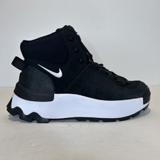 Bota Nike City Classic Feminina 8 Preta Branca com Cadarço Médio Sapato Externo DQ5601-001 comprar usado  Enviando para Brazil