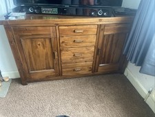 Solid oak cabinet for sale  LEEDS