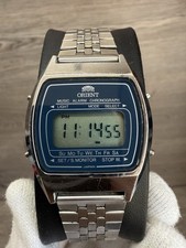Raro Vintage Digital Relógio Masculino Orient 862301-40 Música Alarme Cronógrafo Japão comprar usado  Enviando para Brazil