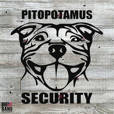 Pitbull security vinyl for sale  Oregon