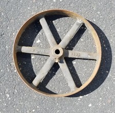 Carrinho industrial vintage steampunk ferro fundido 15" Hit Miss roda do motor, volante comprar usado  Enviando para Brazil