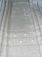 Drap ancien brodé d'occasion  Chauny