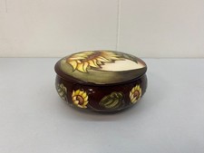 Moorcroft sunflower lidded for sale  SUTTON COLDFIELD