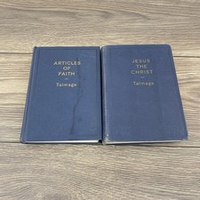 Vintage Articles of Faith & Jesus The Christ by James E. Talmage 1949 Hardcover segunda mano  Embacar hacia Mexico