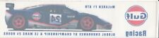 Usado, GULF RACING McLAREN F1 GTR 1995 ADESIVO DE JANELA ORIGINAL AUFKLEBER BPR GT LE MANS comprar usado  Enviando para Brazil
