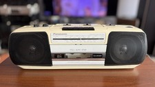 Panasonic RX-FS410 Boombox Stereo Cassette Player Recorder Cream With New Belts, używany na sprzedaż  PL