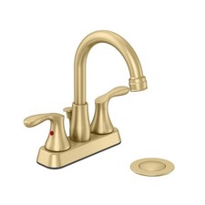 Usado, Glacier Bay Deveral 4 pol. Torneira de banheiro Centerset 2 alças arco alto ouro fosco comprar usado  Enviando para Brazil