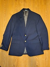 Usado, NOVO Blazer Masculino de Vestuário Executivo 42R Azul Marinho Botões Dourados Casaco Esportivo Jaqueta Terno comprar usado  Enviando para Brazil