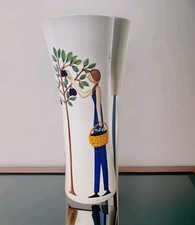 Vaso branco alto National Trust de lote a prato com gato e ameixeira comprar usado  Enviando para Brazil