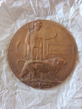 Ww1 memorial plaque for sale  DUMFRIES