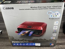 Usado, Impressora All-In-One Sem Fio Canon Pixma MG7720 com Scanner e Copiadora Vermelha comprar usado  Enviando para Brazil