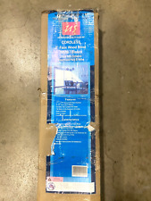 Persianas de madera sintética de 2" para ventana y piso de EE. UU. montaje interior inalámbricas 58" x 60" blancas segunda mano  Embacar hacia Mexico