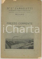 1927 milano farmaceutica usato  Milano