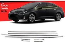 Listwy okienne do Toyota Corolla Sedan od 2018 8 szt. Listwy ozdobne ze stali nierdzewnej na sprzedaż  Wysyłka do Poland