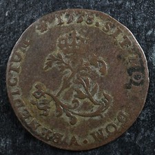 Double sol aux deux L couronnées 1738A Paris França Billon Louis XV Breton 508 comprar usado  Enviando para Brazil
