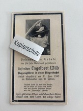Sterbebild pilot flugzeugführ gebraucht kaufen  Dorfen