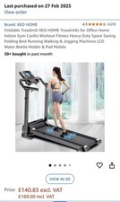 Electric folding treadmill for sale  BARNSLEY