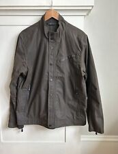 Chaqueta QOR X Halley Stevensons Algodón Encerado Cremallera Marrón Para Hombre Grande Impermeable  segunda mano  Embacar hacia Argentina