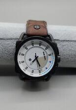 Relógio masculino Diesel DZ1576 resistente à água pulseira de couro inoxidável nova bateria 8", usado comprar usado  Enviando para Brazil
