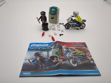 Usado, Playmobil Ladrón de Bancos y Policía Motocicleta Persecución Set Ciudad Acción 70572 Completo  segunda mano  Embacar hacia Argentina