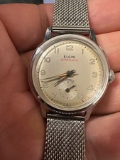 Vintage Elgin Sportsman 17 Joias Relógio Vento Manual EUA Calibre 723. Manutenção!, usado comprar usado  Enviando para Brazil