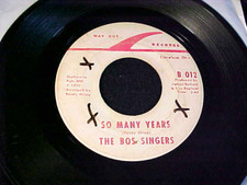 BOS SINGERS So Many Years KILLER RARE OHIO BLACK GOSPEL STOMPER 45  WAY OUT Hear comprar usado  Enviando para Brazil