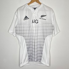 Nowa Zelandia All Blacks Rugby Jersey Koszula (XL) Adidas 2015/16 Biała, używany na sprzedaż  Wysyłka do Poland