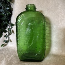 1930 Vintage Vidro Verde GARRAFA DE ÁGUA GELADEIRA PINGUIM Pássaro, usado comprar usado  Enviando para Brazil
