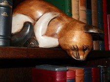 Dekorative katze holz gebraucht kaufen  Moormerland