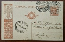 1924 cartolina pubblicitaria usato  Italia