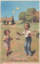 Illustrated postcard butterfly d'occasion  Expédié en Belgium
