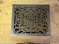 Grelha térmica vintage de ferro fundido piso ou parede registro grelha de ventilação com persianas comprar usado  Enviando para Brazil