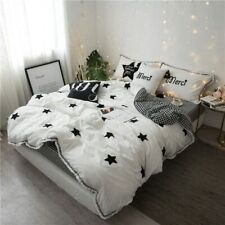 Conjunto de roupa de cama estrela algodão lavado toalha bordada borlas conjunto de capa de edredom lençol comprar usado  Enviando para Brazil