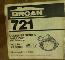Exaustor/luz redonda de madeira Broan 721 comprar usado  Enviando para Brazil