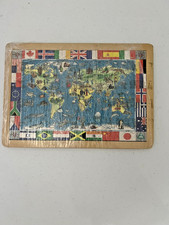 Wooden map jigsaw for sale  LONDON