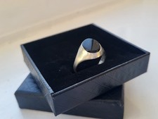Sterling silver onyx for sale  PETERSFIELD