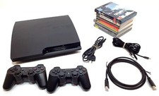 Pacote PS3 Slim 160GB - Inclui 7 jogos comprar usado  Enviando para Brazil