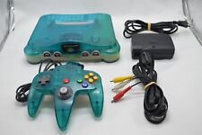 Console Nintendo 64 clear blue complète bleu transparente +manette + câbles  PAL comprar usado  Enviando para Brazil