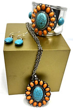 Howlite jewelry set for sale  Randolph