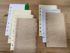 Usado, ORGANIZADOR JOBLOT-FILOFAX TAMANHO PESSOAL-7 Conjuntos DIVISORES-A-Z / 1-6 / ASSUNTO comprar usado  Enviando para Brazil