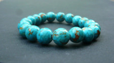 Bracelet perles turquoise d'occasion  Bordeaux-