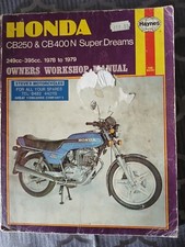 Haynes cb250n workshop for sale  YORK