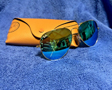 Óculos de sol Ray-Ban aviador RB3026 62-14mm armação dourada azul lente espelhada 112/17 comprar usado Óculos de sol Ray-Ban aviador RB3026 62-14mm armação dourada azul lente espelhada 112/17 comprar usado  Enviando para Brazil