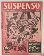 RARO SUSPENSO N° 9 BLACKHAWK PERFEITO ARGENTINA ESPANHOL 1949 comprar usado  Enviando para Brazil