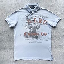 Vintage Polo Ralph Lauren Koszula Męska Medium Jasnoniebieska RLPC Canoe Deer Nowy Jork na sprzedaż  PL