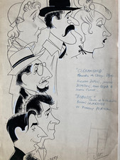 Usado, Dessin Original DERY Théatre 1950 CLÉRAMBARD Marcel Aymé BOBOSSE André Roussin comprar usado  Enviando para Brazil